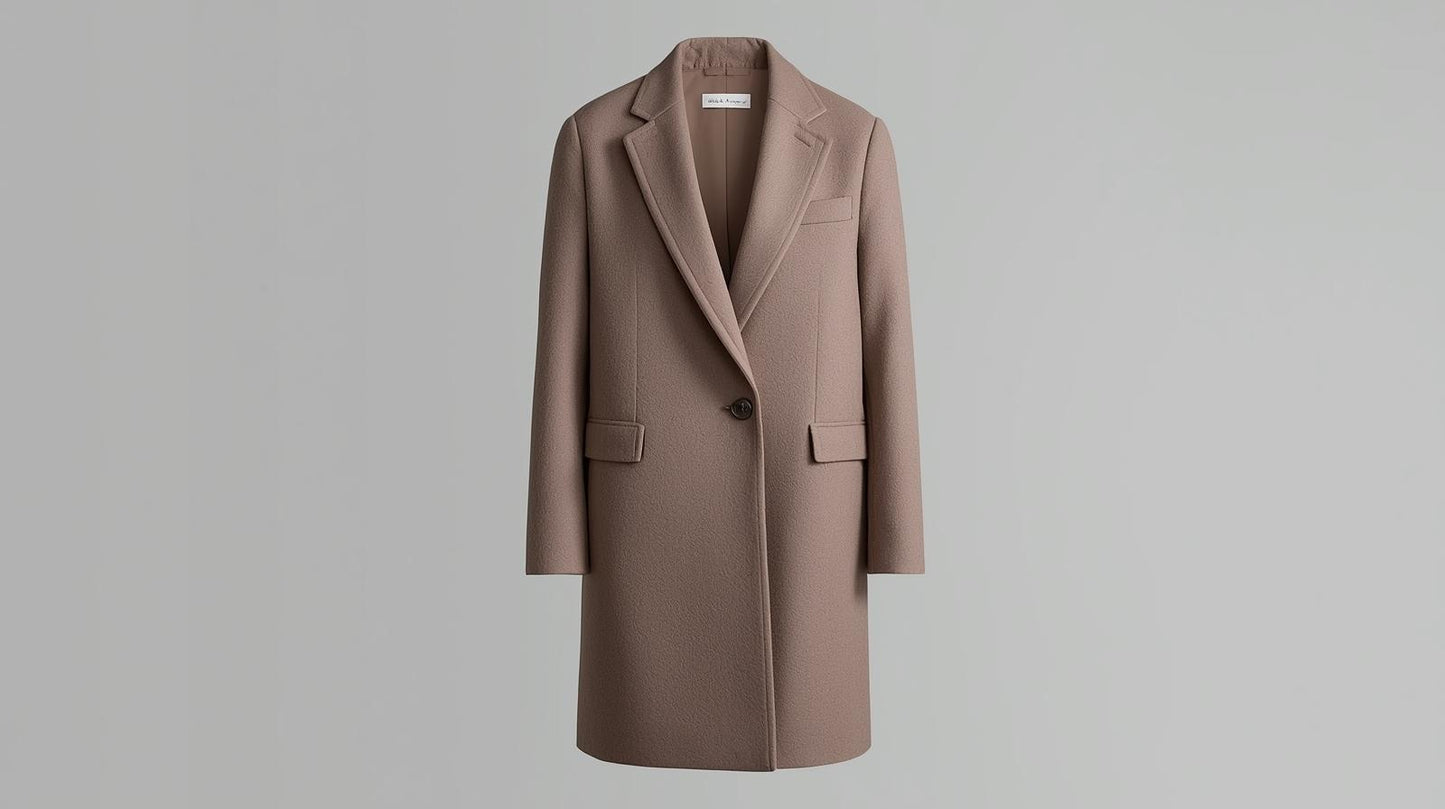 Minimalist Wool Blend Coat